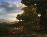 Claude Lorrain Landscape with Dancing Satyrs and Nymphs Germany oil painting artist